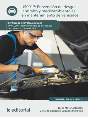 cover image of Prevención de riesgos laborales y medioambientales en mantenimiento de vehículos. TMVL0309